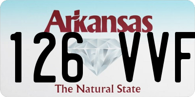 AR license plate 126VVF