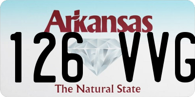 AR license plate 126VVG
