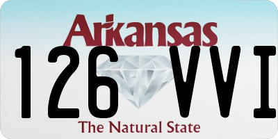 AR license plate 126VVI