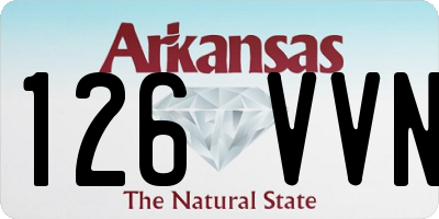 AR license plate 126VVN
