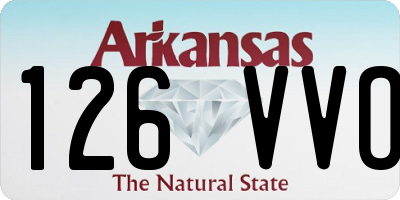 AR license plate 126VVO