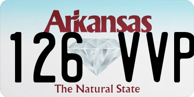AR license plate 126VVP
