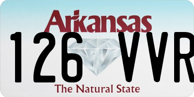 AR license plate 126VVR