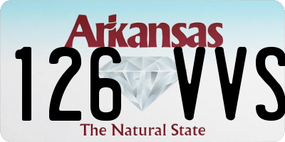 AR license plate 126VVS
