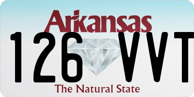 AR license plate 126VVT