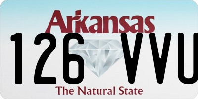 AR license plate 126VVU