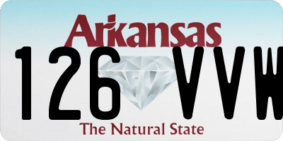 AR license plate 126VVW