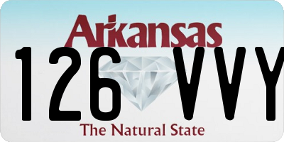 AR license plate 126VVY