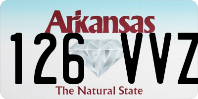 AR license plate 126VVZ