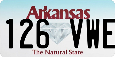AR license plate 126VWE