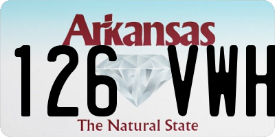 AR license plate 126VWH