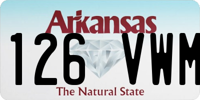 AR license plate 126VWM
