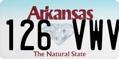 AR license plate 126VWV