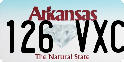AR license plate 126VXC