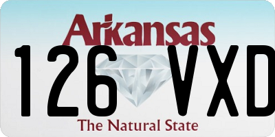 AR license plate 126VXD
