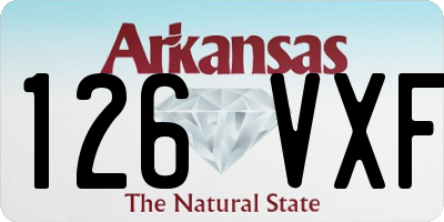 AR license plate 126VXF