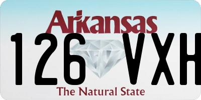 AR license plate 126VXH