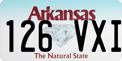 AR license plate 126VXI