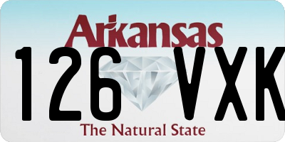 AR license plate 126VXK