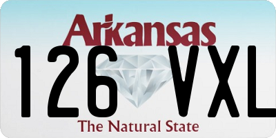 AR license plate 126VXL