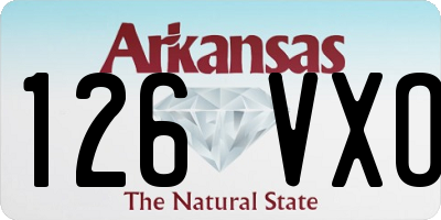 AR license plate 126VXO