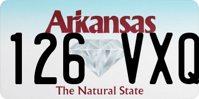 AR license plate 126VXQ