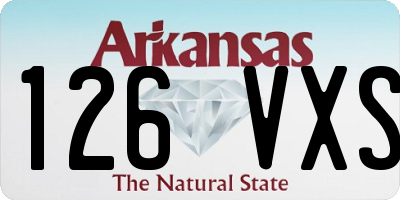 AR license plate 126VXS