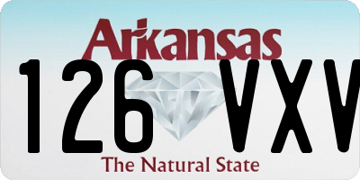 AR license plate 126VXV