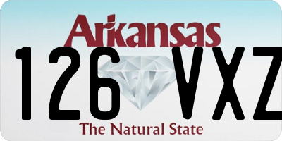 AR license plate 126VXZ