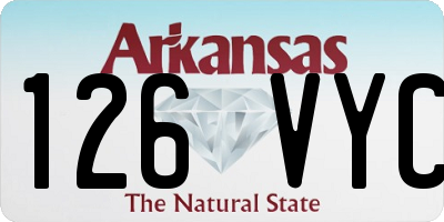 AR license plate 126VYC