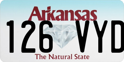 AR license plate 126VYD