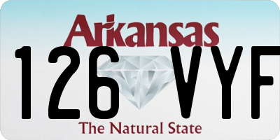 AR license plate 126VYF
