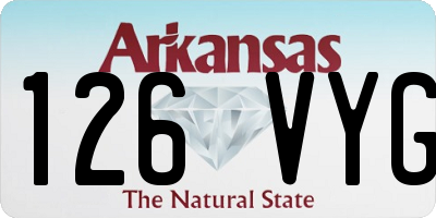 AR license plate 126VYG