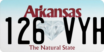 AR license plate 126VYH