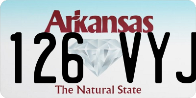 AR license plate 126VYJ