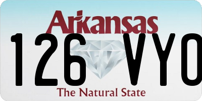 AR license plate 126VYO