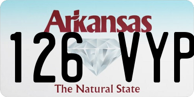 AR license plate 126VYP