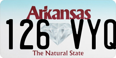 AR license plate 126VYQ