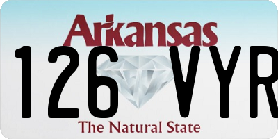 AR license plate 126VYR