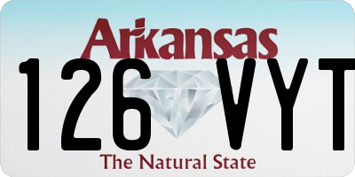AR license plate 126VYT