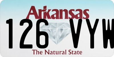 AR license plate 126VYW
