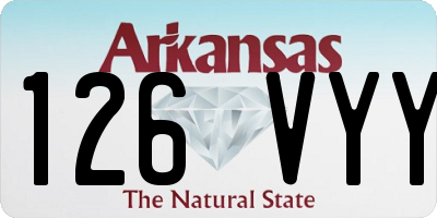 AR license plate 126VYY