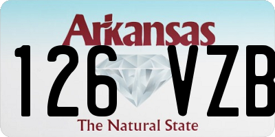 AR license plate 126VZB