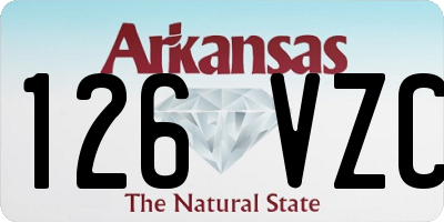 AR license plate 126VZC