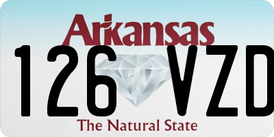 AR license plate 126VZD