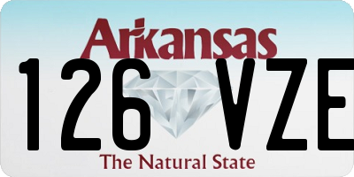 AR license plate 126VZE