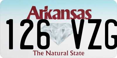 AR license plate 126VZG