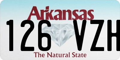 AR license plate 126VZH