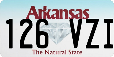 AR license plate 126VZI