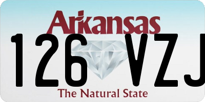AR license plate 126VZJ